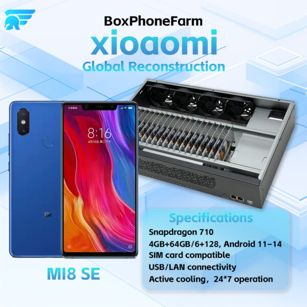Box Phone MI 8 SE Supports OTG/LAN + USB