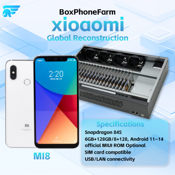 Box Phone MI 8 Supports OTG/LAN + USB